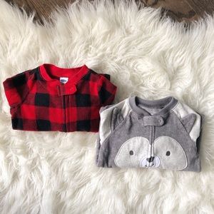 Fleece Zipper Footie Bundle